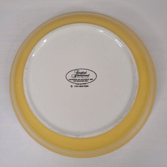 Certified International Stef Ania Ferri Roma 9" Pasta Bowl with Large Olives - Picture 3 of 5